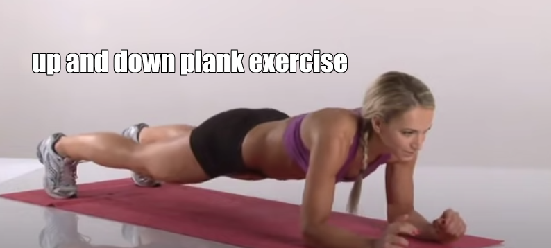 up and down plank exercise