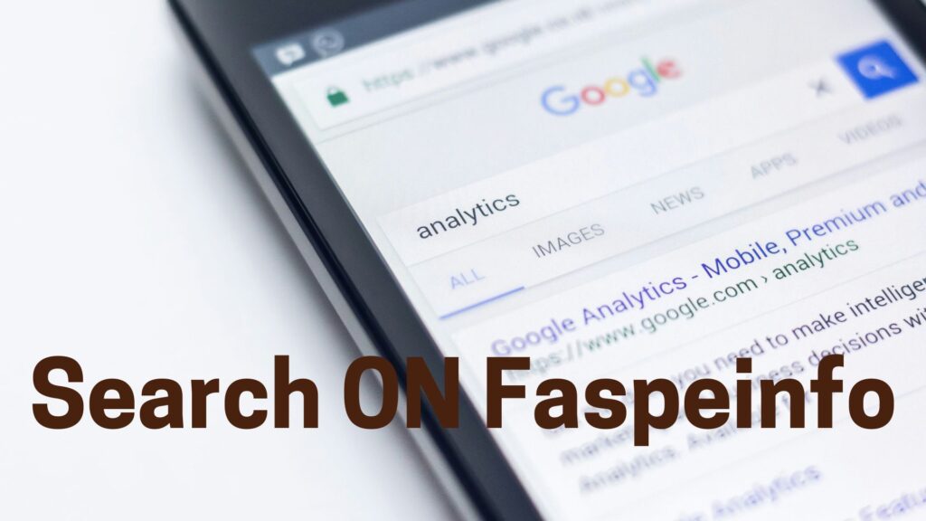 Search ON Faspeinfo