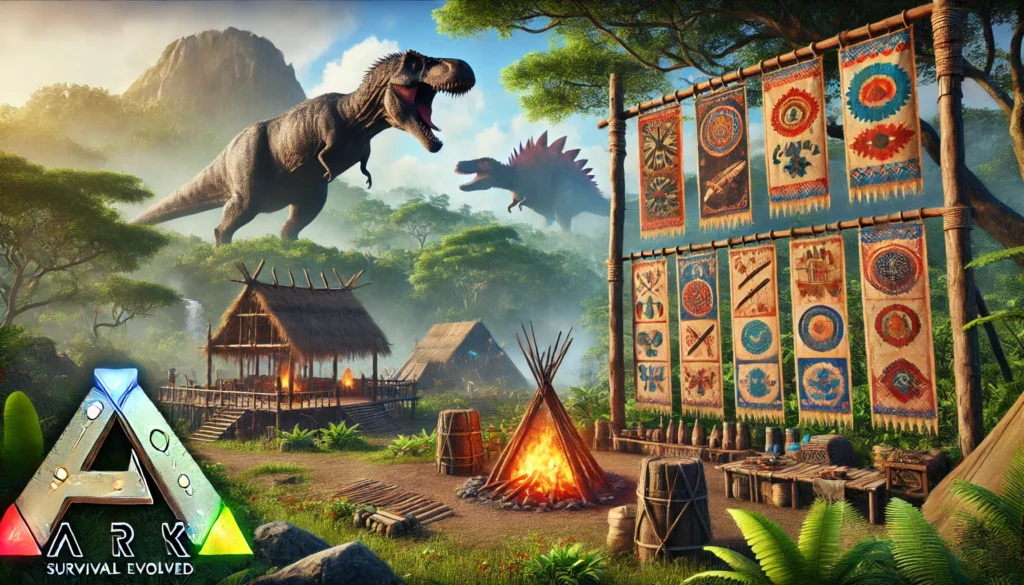 ark survival evolved (2017) game icons banners