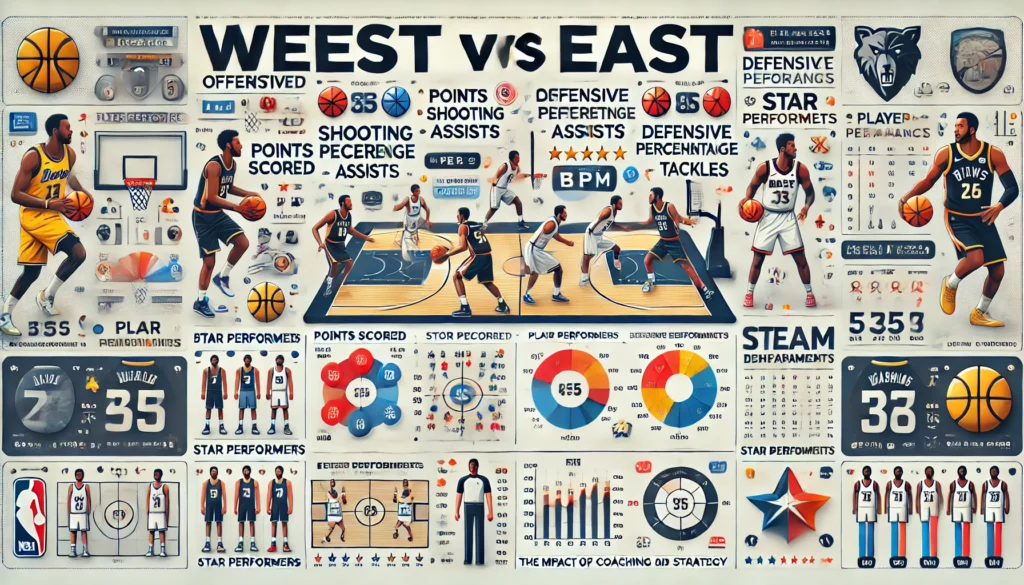 west vs east match player stats