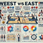 west vs east match player stats